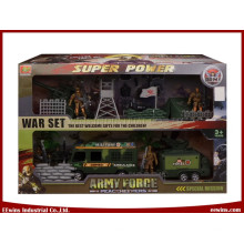 DIY Spielzeug Military Sets mit Krankenwagen und Plate Trailer